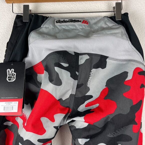 Troy Lee Designs Dirt Bike GP Pant Adult 30 Camo Black Red Motocross NWT - Picture 8 of 16